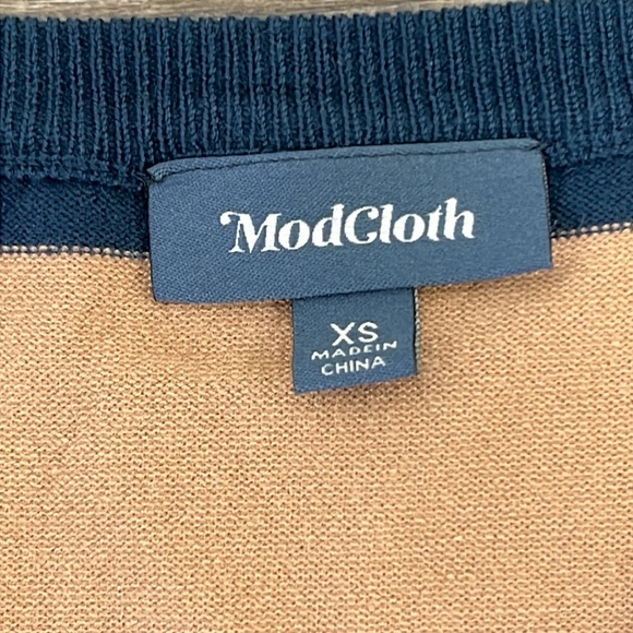 Modcloth Charter School Striped Cardigan Size XS - Picture 4 of 9